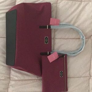 Kate Spade Tote and makeup bag